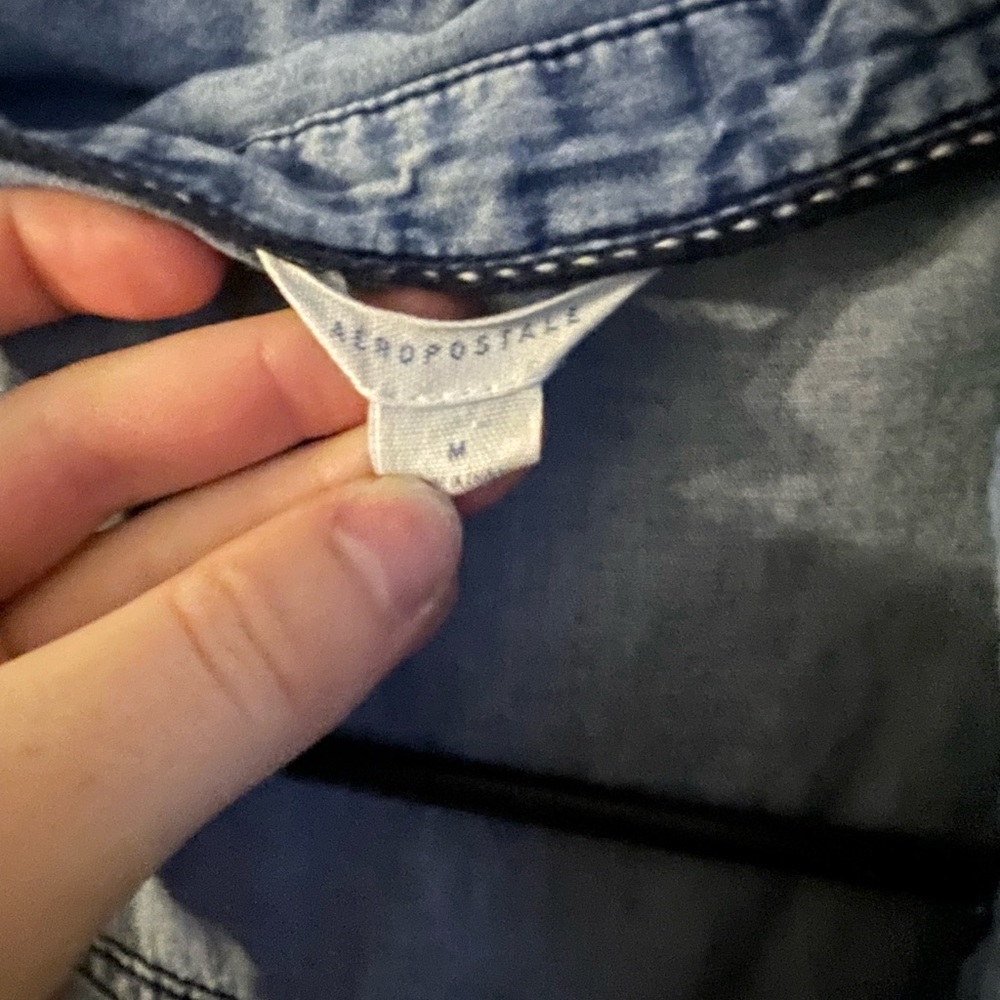 Soft looking jean jacket medium